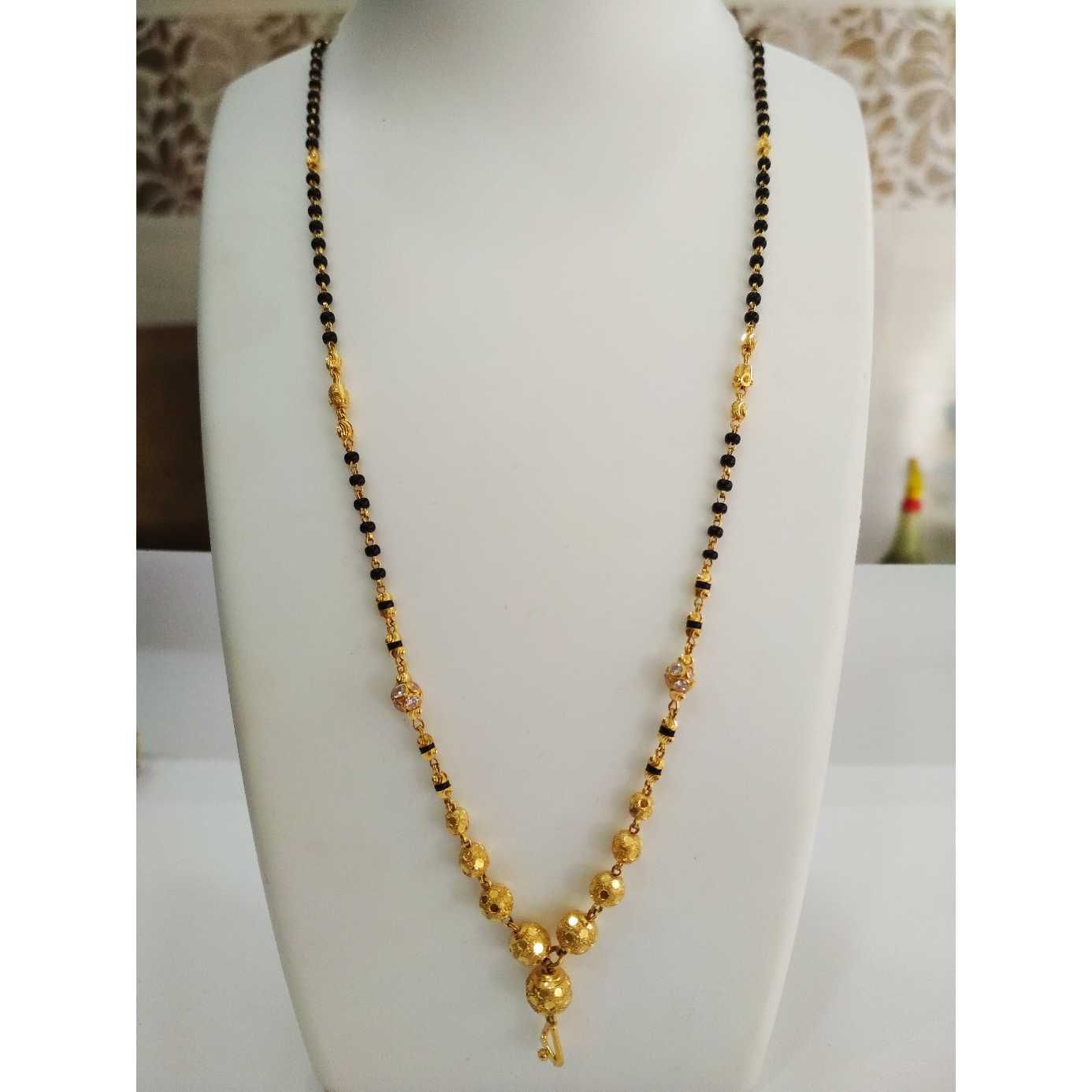 22 k gold fancy Mangalsutra. NJ-M0279