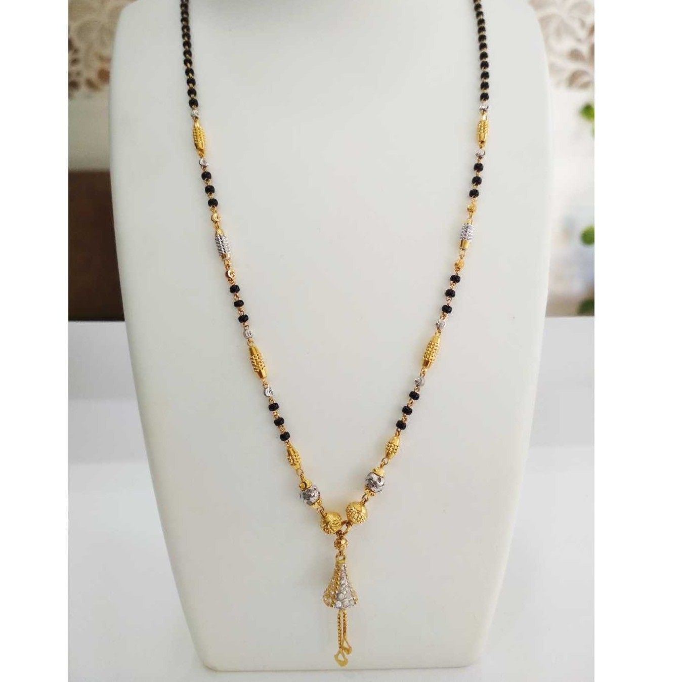 22 k gold fancy Mangalsutra. NJ-M0277