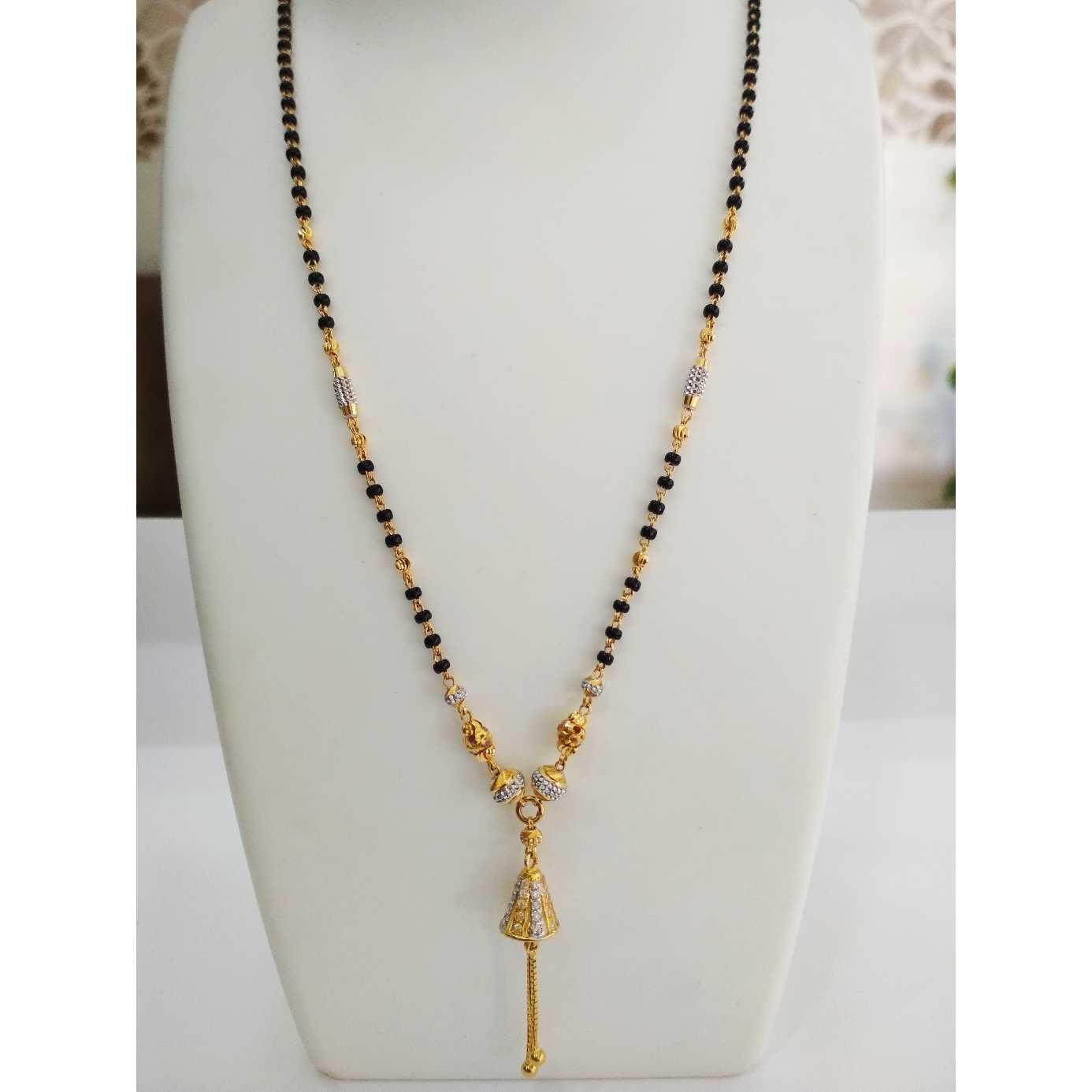 22 k gold fancy Mangalsutra. NJ-M0276