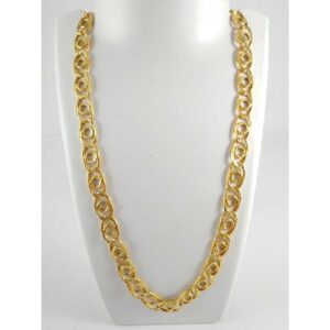 22 K Gold Hollow Chain. NJ-C0272
