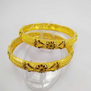 22 K Gold Rajwadi Bangle. NJ-B0260