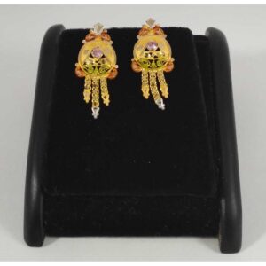 22 K Gold Fancy Earring. NJ-E0232