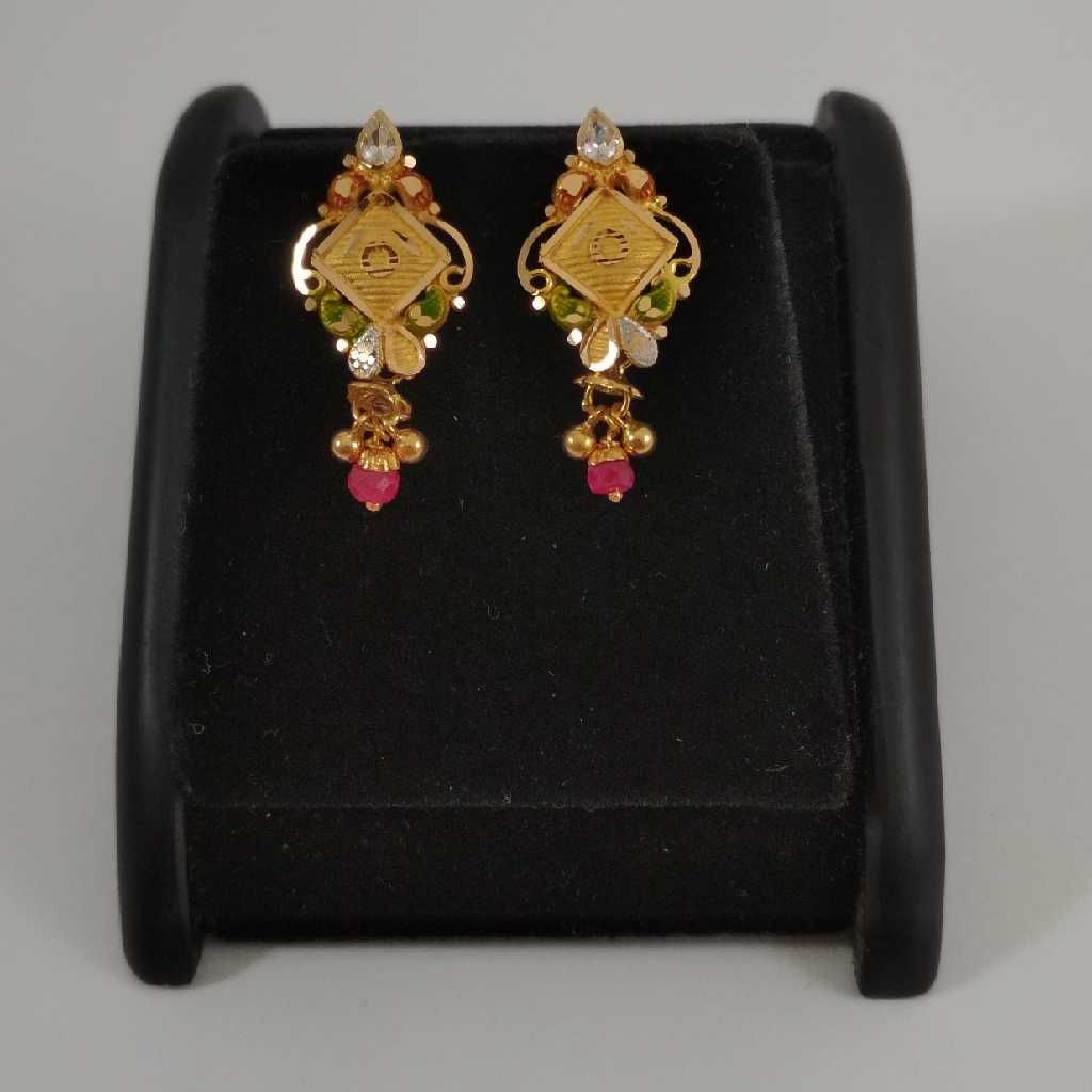 22 k gold hand made earring. nj-e0218