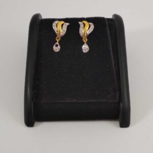 22 k gold fancy earring. nj-e0214