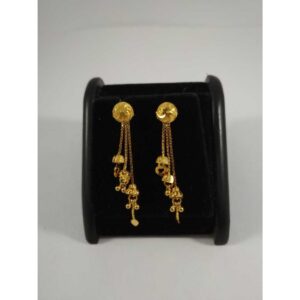 22 k gold latkan earring. nj-e0212