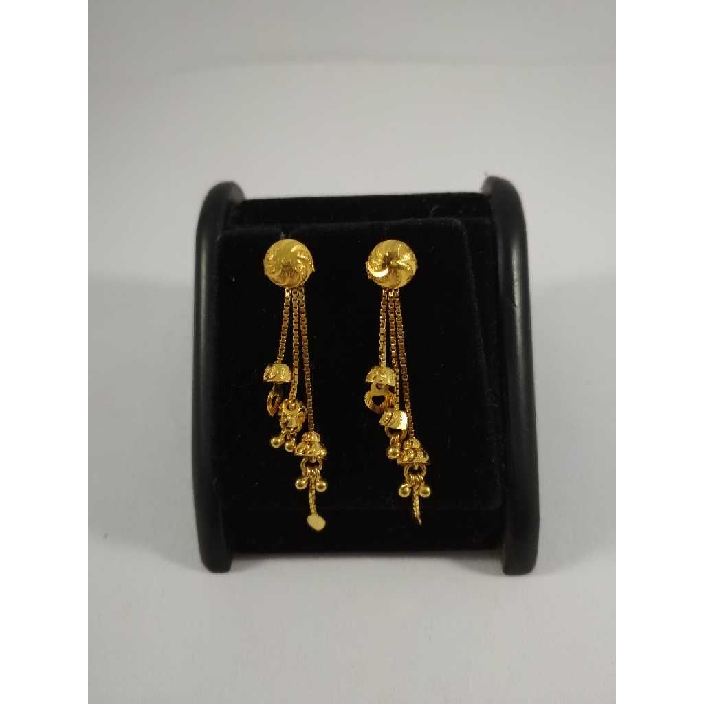 22 k gold latkan earring. nj-e0212