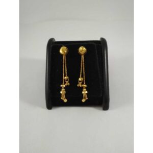 22 k gold latkan earring. nj-e0211