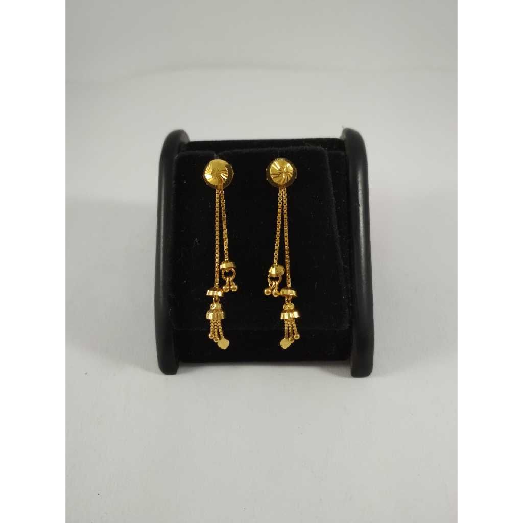 22 k gold latkan earring. nj-e0211