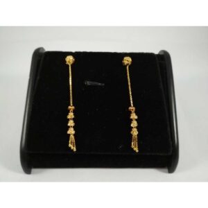 22 k gold latkan earring. nj-e0204