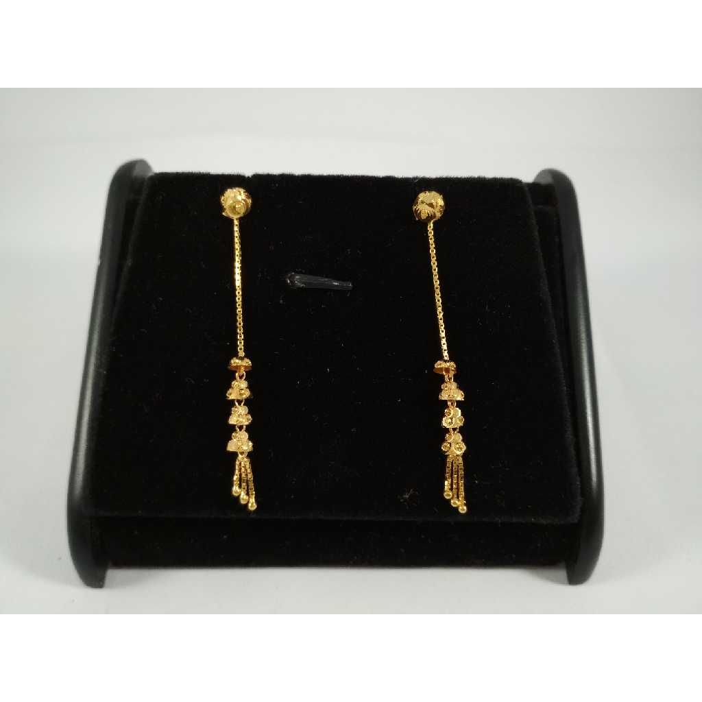 22 k gold latkan earring. nj-e0204