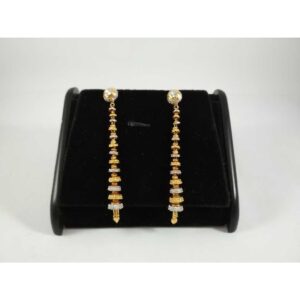22 k gold latkan earring. nj-e0203