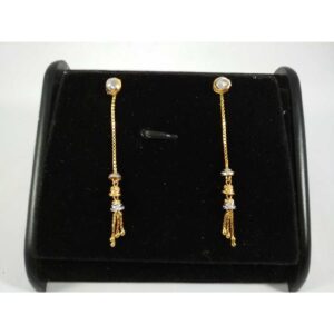 22 k gold latkan earring. nj-e0202