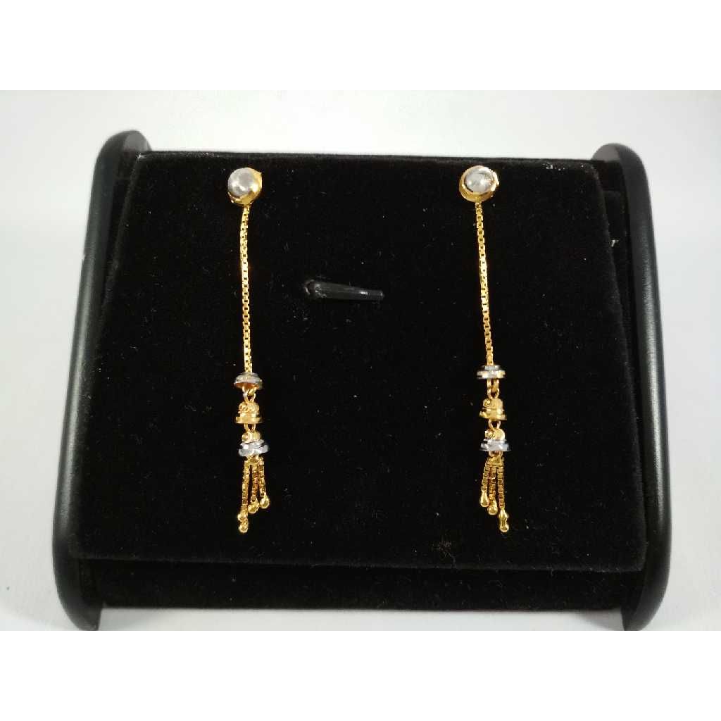 22 k gold latkan earring. nj-e0202