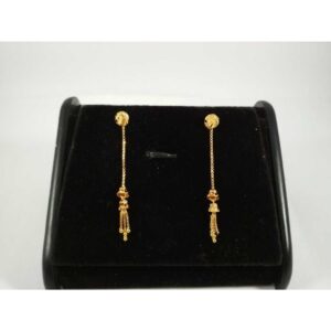 22 k gold latkan earring nj-e0201