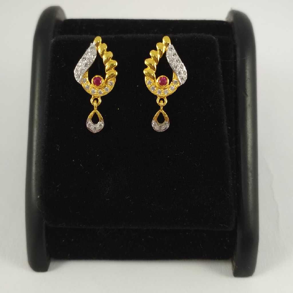 22 k gold fancy earring nj-e0127