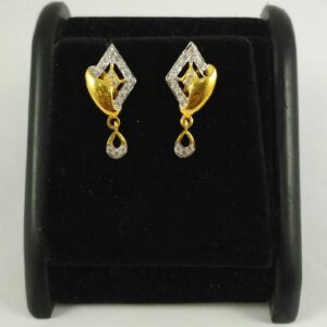 22 K Gold C Z Fancy Earring NJ-E0125