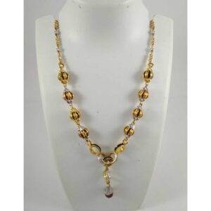 22 K Gold Pendant Chain NJ-P0117