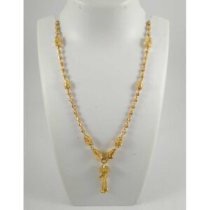 22 K Gold Pendant Chain NJ-P0114