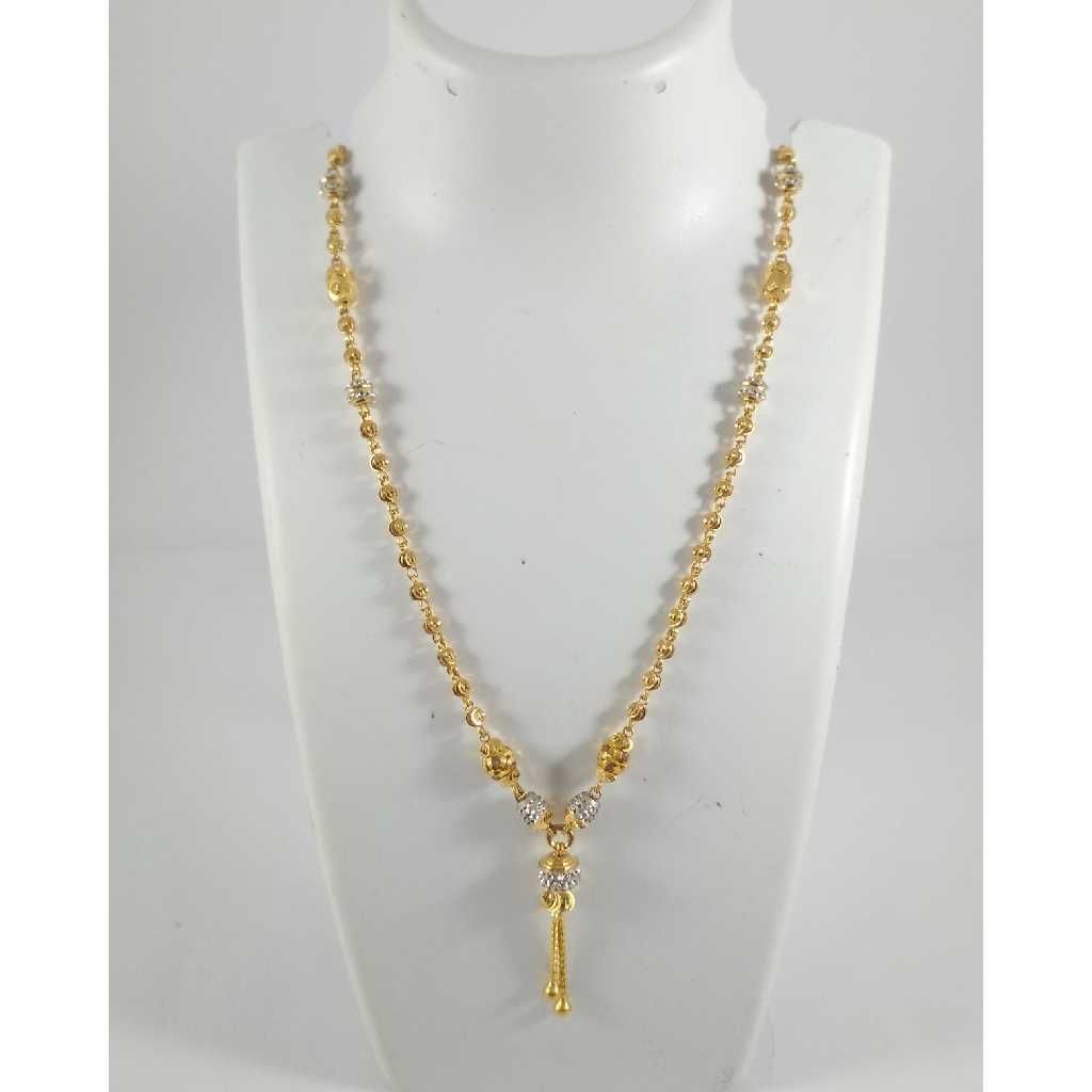 22 K Gold Pendant Chain NJ-P0112