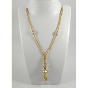 22 K Gold Fancy Pendant Chain NJ-P0111