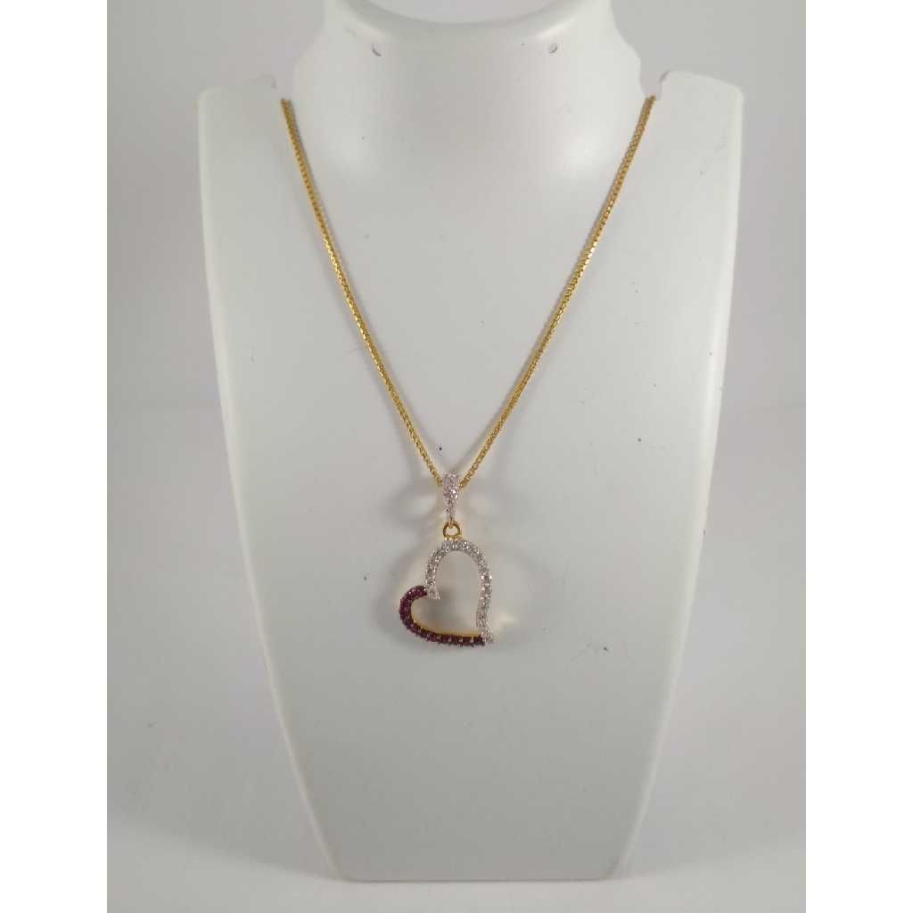 22 K Gold Pendant Chain NJ-P0110