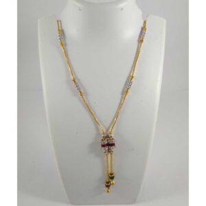 22 K Gold Fancy Pendant Chain NJ-P0109