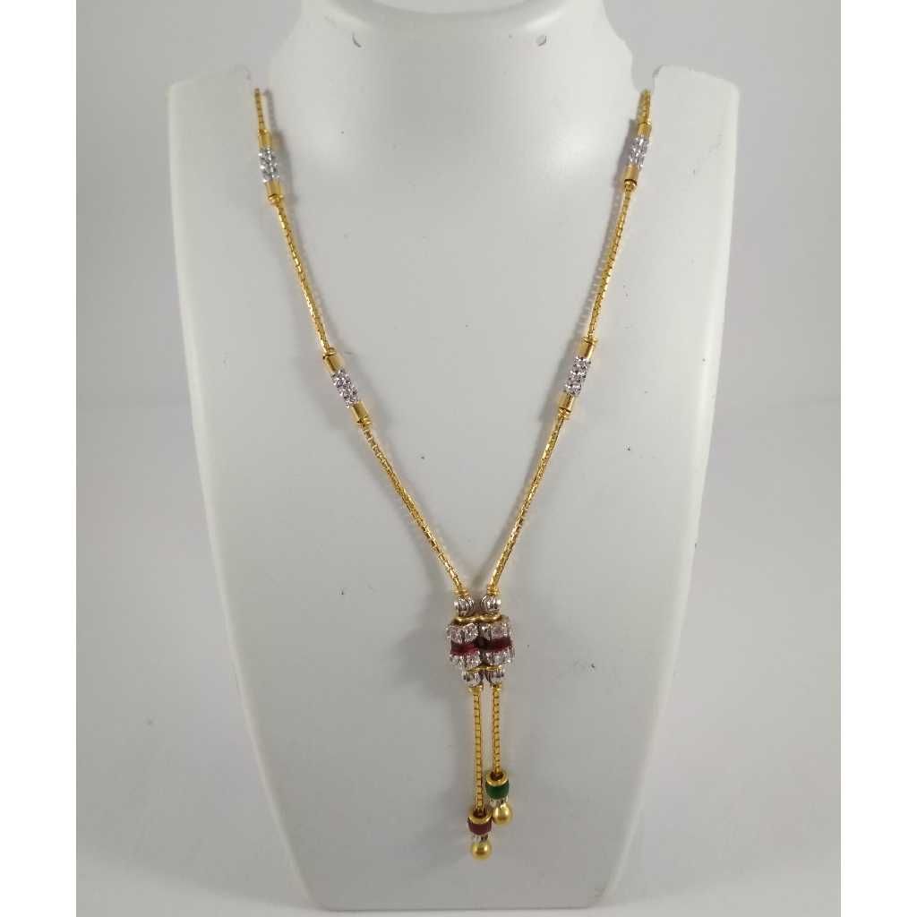 22 K Gold Fancy Pendant Chain NJ-P0109