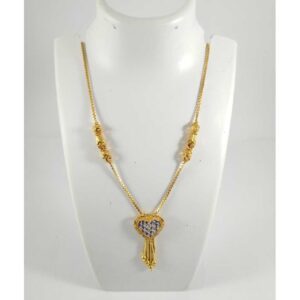 22 k gold pendant chain nj-p0105