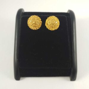 22 K Gold Round Earring NJ-E0100