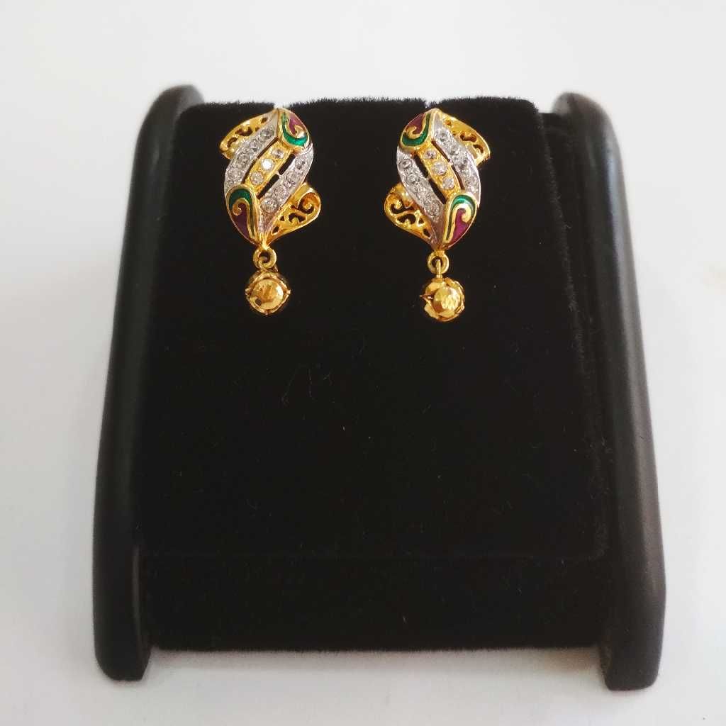 22 K Gold Fancy Earring NJ-E084