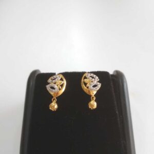 22 k gold fancy earrings nj-e080