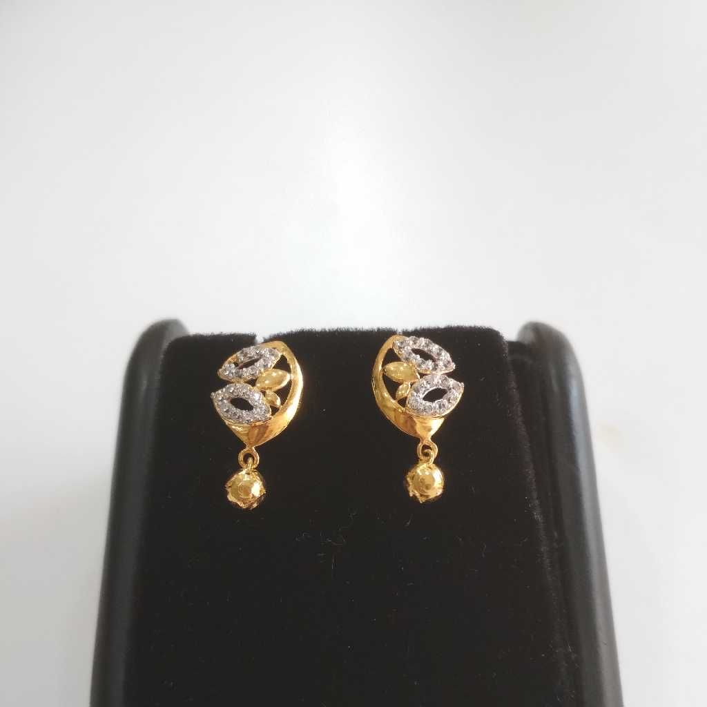 22 k gold fancy earrings nj-e080