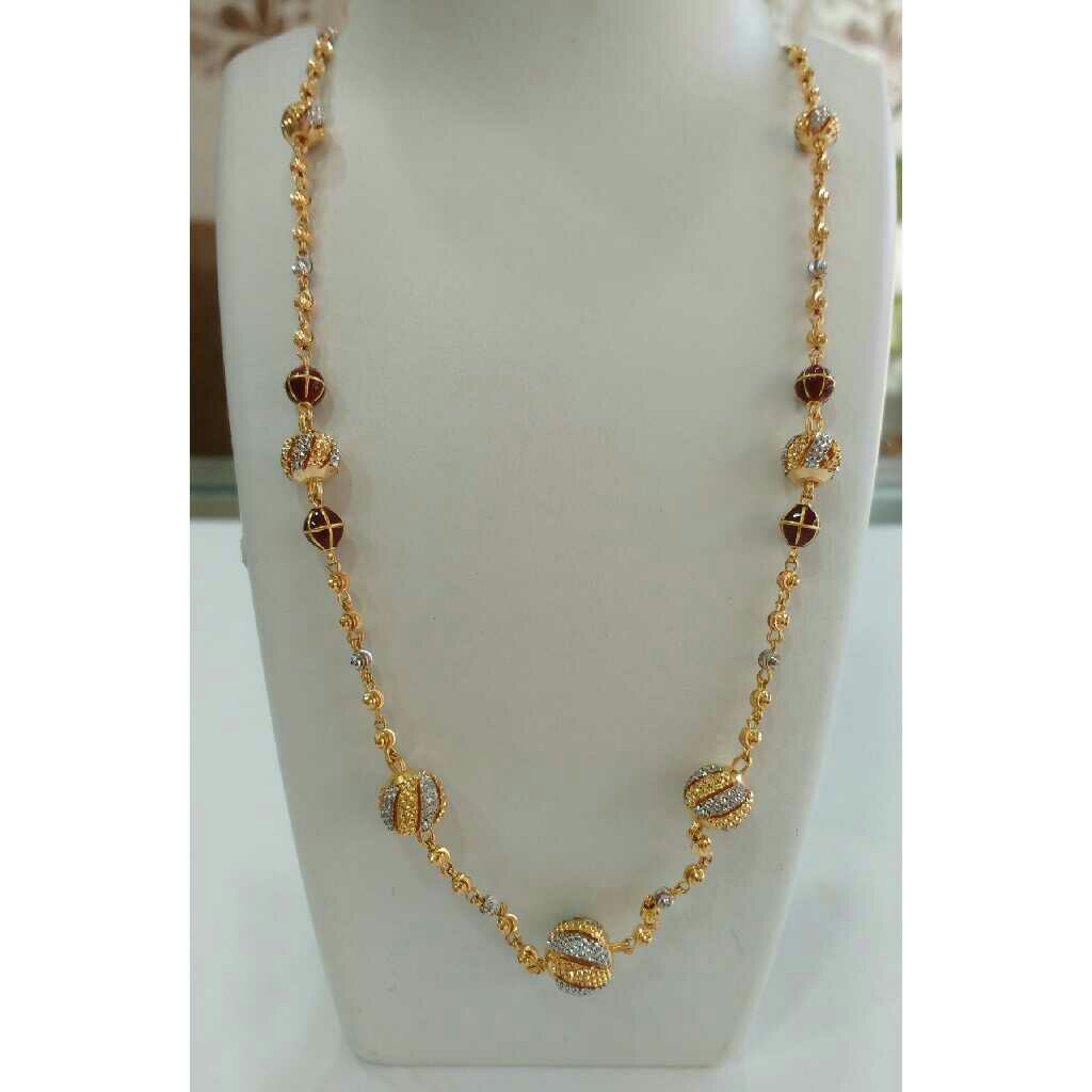 22k gold fancy pendant chain nj-c055