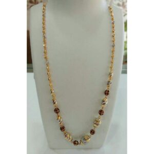 22K Gold Fancy Pendant Chain NJ-C054