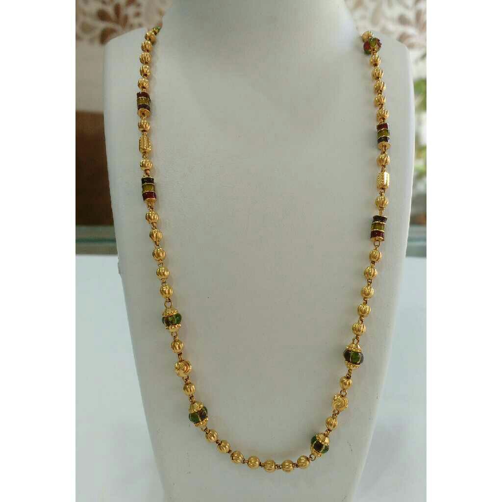 22k gold pendant chain nj-c052