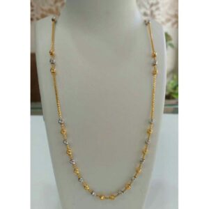 22K Gold Pendant Chain NJ-C049