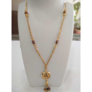 22K Gold Fancy Pendant Chain NJ-C046