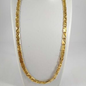22K Gold Hand Made Chain. NJ-C043
