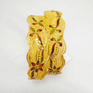 22k gold antique bangle nj-b033
