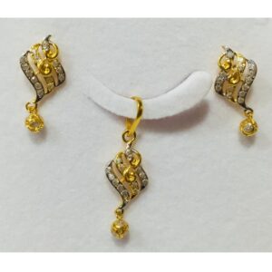 22kt gold fancy pendant set nj-p013