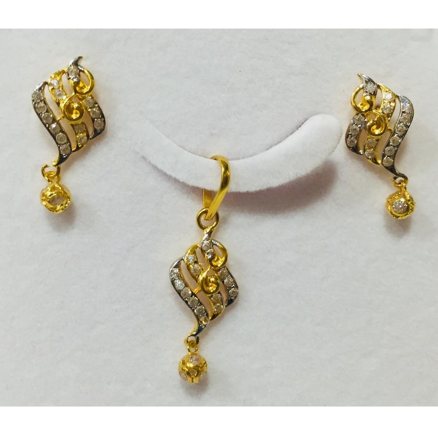 22kt gold fancy pendant set nj-p013