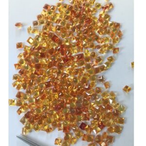 120ct square multicolored sapphire