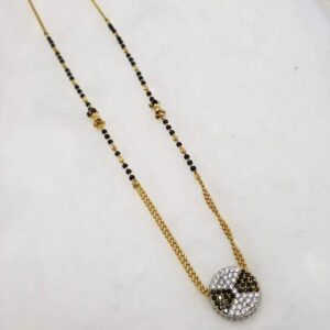 22K Daily wear diamond mangalsutra