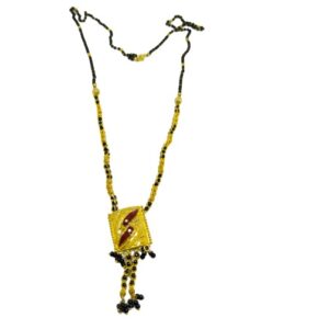 916 Long manglasutra with meena karigiri pendent