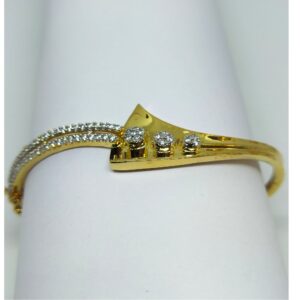 22K designer gold and diamond ladies bracelet