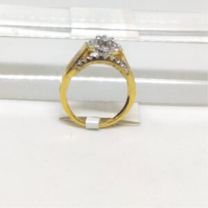 22K diamond studded ring