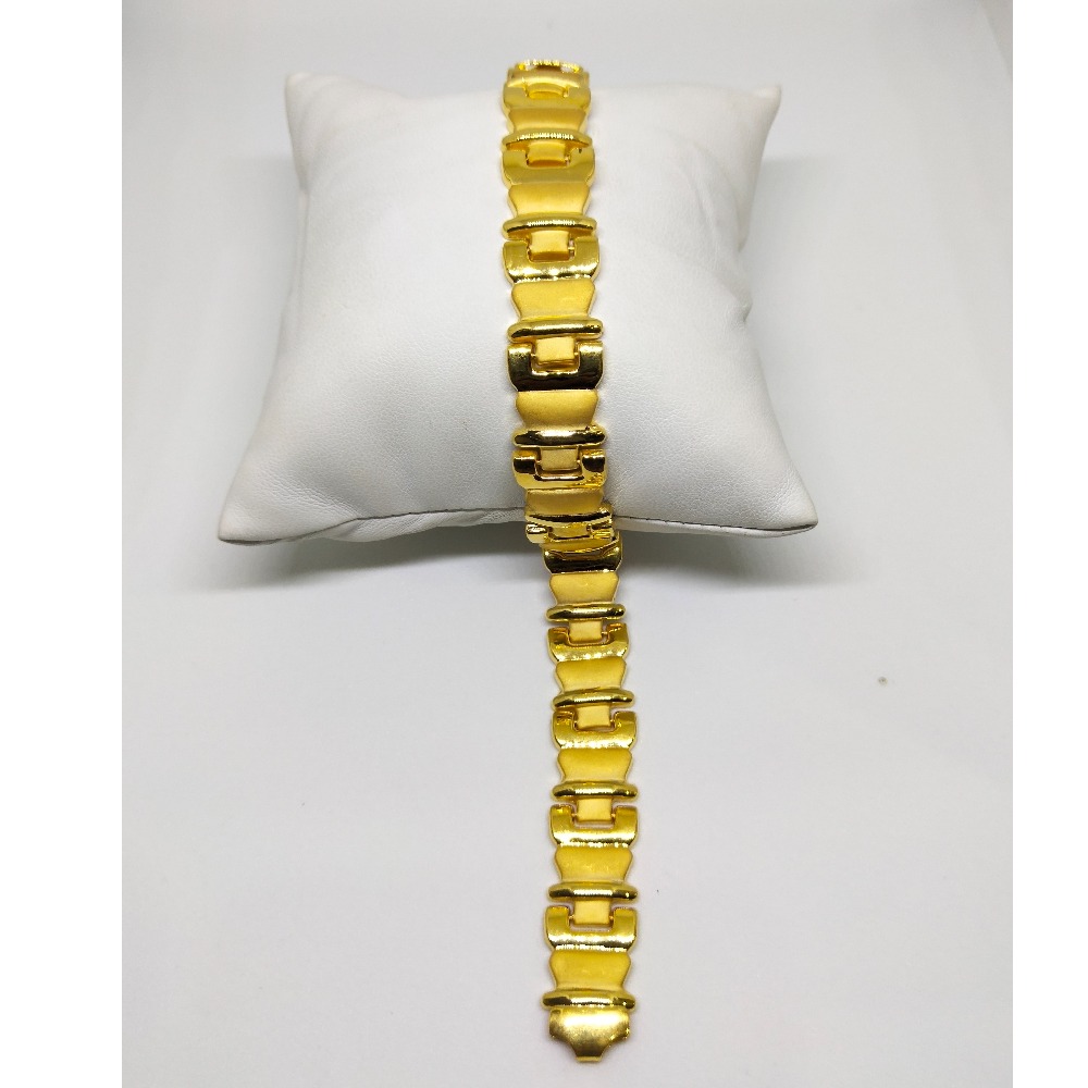 916 plain gold dual finishing (mate & polish) gents lucky