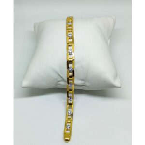 916 cz diamond studded gents lucky