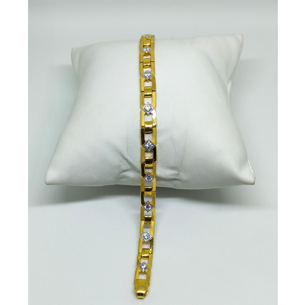 916 cz diamond studded gents lucky
