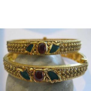 22k antique jadtar designer bangle
